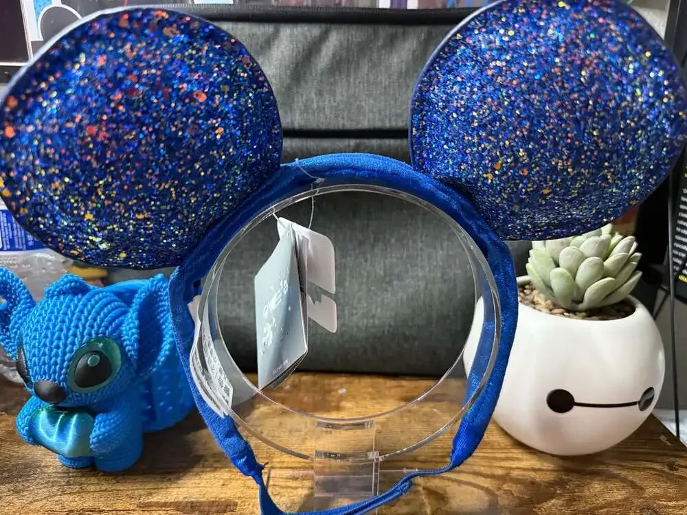NWT Disney Parks Wishes Come True Blue Adjustable Youth Ear Headband